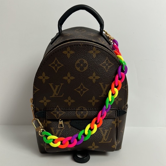 Acrylic Chain Link Strap, Purple, Length 35 cm - Picture 5 of 5